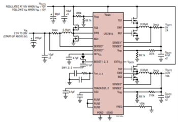 Analog Devices Inc. LTC781x Synchronous Boost Buck Controllers