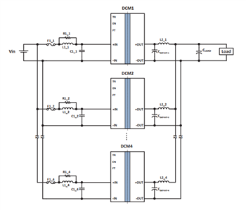 Application Circuit Diagram - Vicor DCM3623 Isolated & Regulated DC-DC Converters