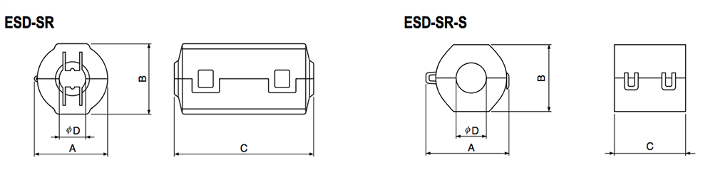 KEMET ESD-SR Snap-On Cores Kit