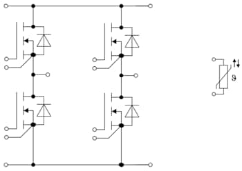 應用電路圖 - Infineon Technologies 1200V CoolSiC™模組