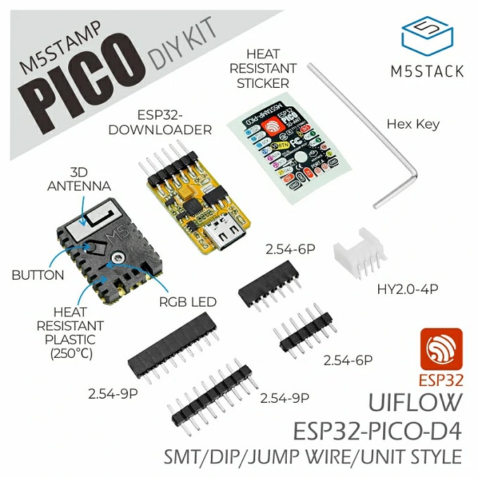 M5Stack M5Stamp K051-B Pico DIY Kit M5Stack M5Stamp K051-B Pico DIY Kit