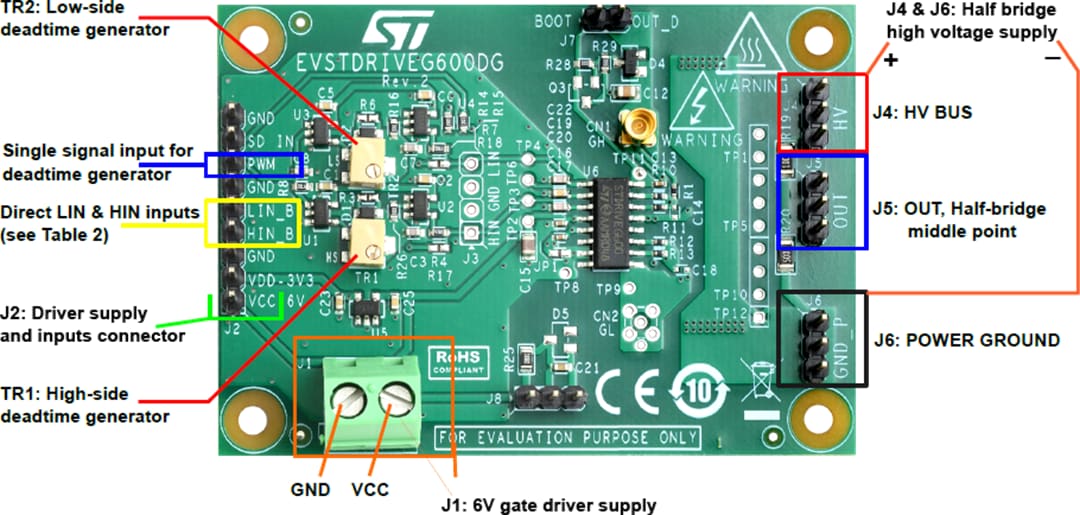 STMicroelectronics EVSTDRIVEG600DG Demonstration Board