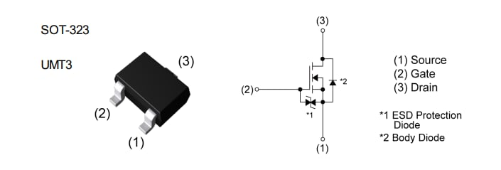 ROHM Semiconductor BSS138W Small Signal MOSFET