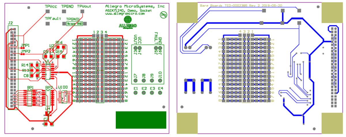 Mechanical Drawing - Allegro MicroSystems ASEK71240LLC-30B3 Daughter Board