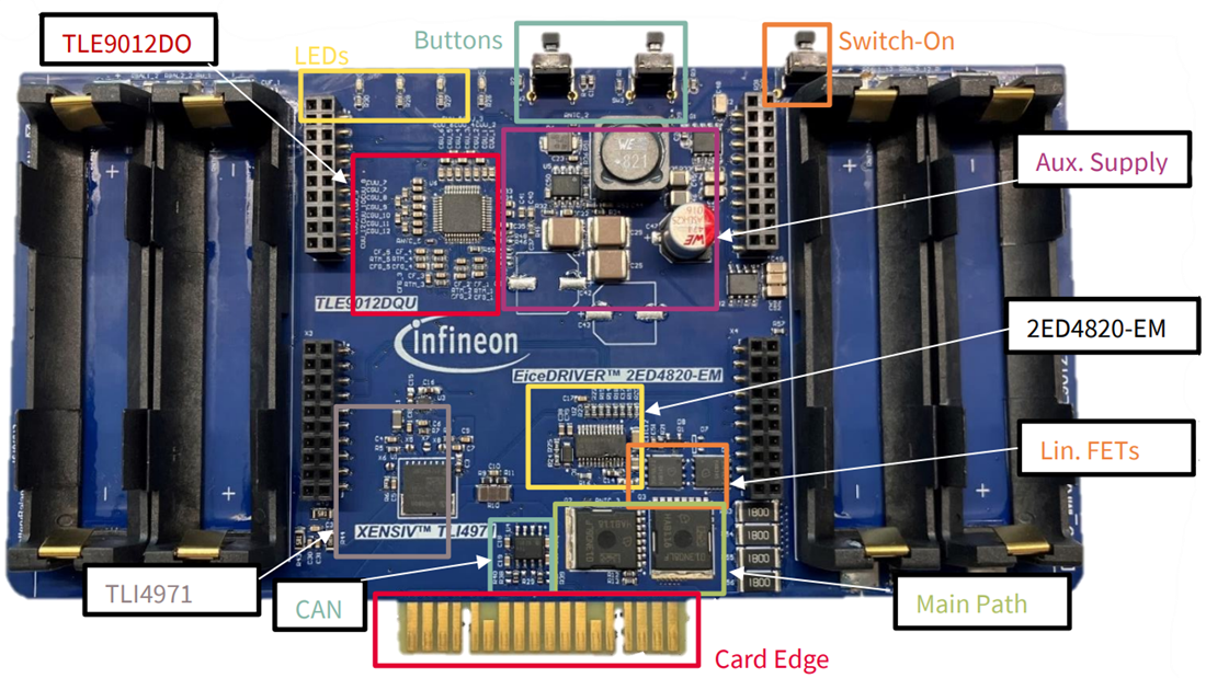 Mechanical Drawing - Infineon Technologies DEMO_IMR_BMSPWR_V1 BMS Power Demo Board