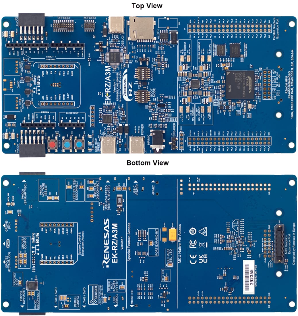機械製圖 - Renesas Electronics EK-RZ/A3M MPU評估套件