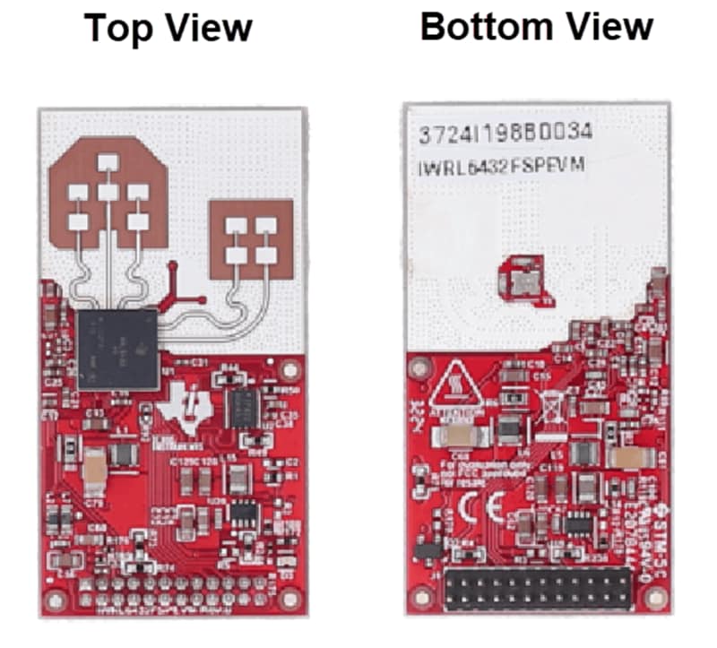 Mechanical Drawing - Texas Instruments IWRL6432FSPEVM Sensor Evaluation Module (EVM)