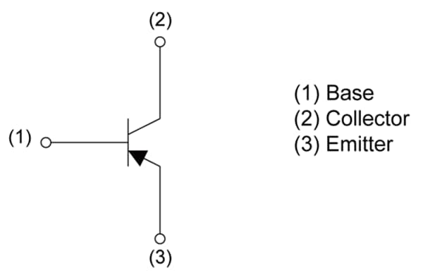 Schematic - ROHM Semiconductor 2SAR579D3 PNP 1.5A 160V Power Transistor