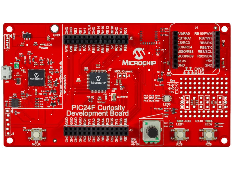 Microchip PIC24F Curiosity Development Board