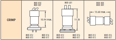 Harwin L-Tek Horizontal Crimp Connectors 