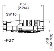 Amphenol-Tuchel C091D Circular Male Connectors Diagram