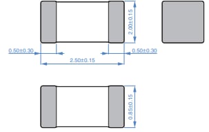MAF2520A Dimensions (mm)