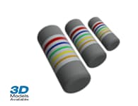3D模型：MELF電阻器