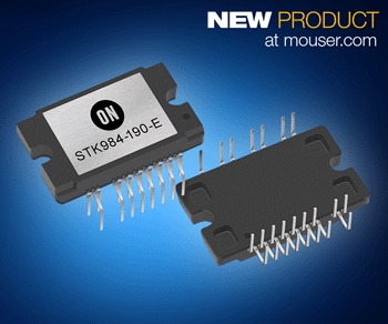 ON Semiconductor's STK984-190-E Power Integrated Module for Driving BLDC Motors Now at Mouser