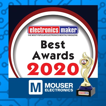 Mouser Electronics Honored with Supply Chain Excellence Award from Electronics Maker